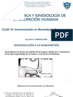 CLASE VI - Instrumentacion y Goniometria