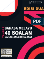 Edisi Dua 40 Soalan Bahagian A Bina Ayat Bahasa Melayu Tahap 21