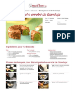 Biscuit Pistache Enrobé de Gianduja - Recette de Cuisine Illustrée