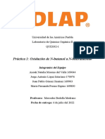 Práctica 1. Oxidación de N-Butanol A N-Butiraldehido