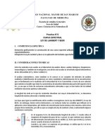 Practica N°6 Curva Espectral Ley de Lambert Y Beer