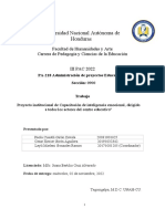 Proyecto de capacitación en inteligencia emocional