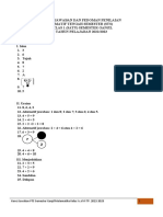 Kunci Jawaban Pts Ganjil Matematika Kelas I S.D. Vi Tp. 2022-2023