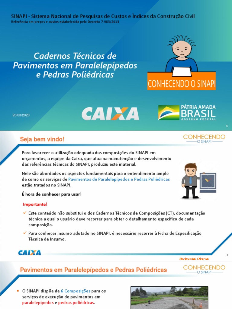 Cadernos técnicos fornecem informações detalhadas sobre composições do ...