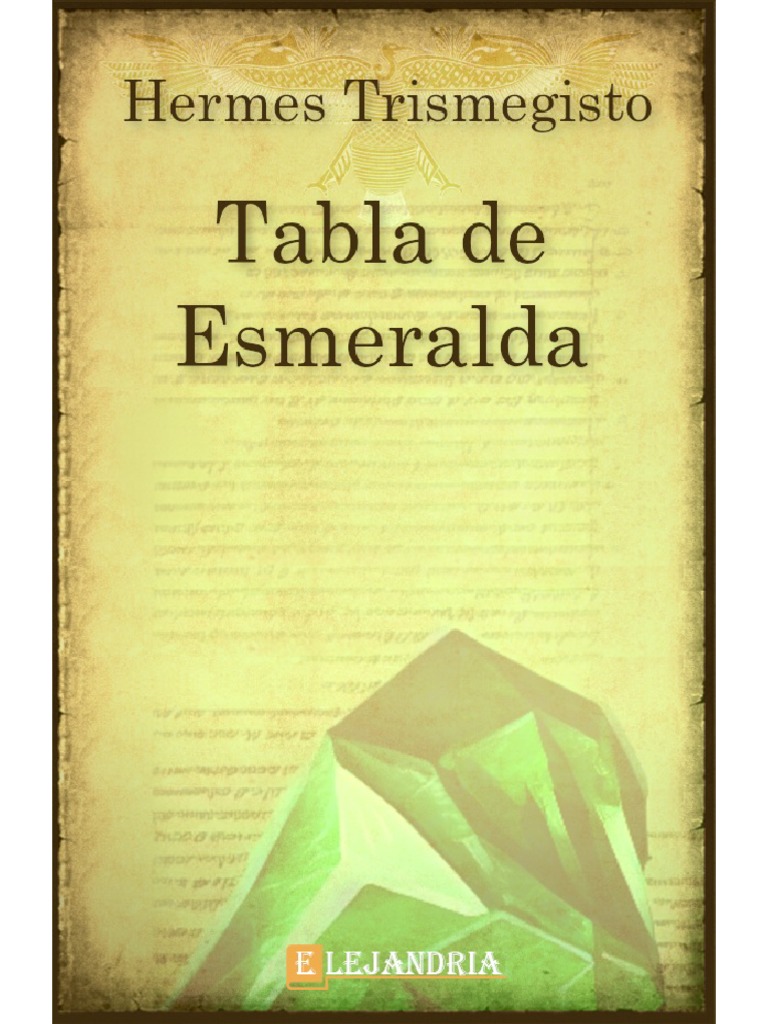 La tabla de esmeralda de Hermes Trismegisto PDF Alquimia Agua
