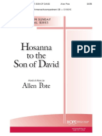 Hosanna To The Son of David - Allen Pote