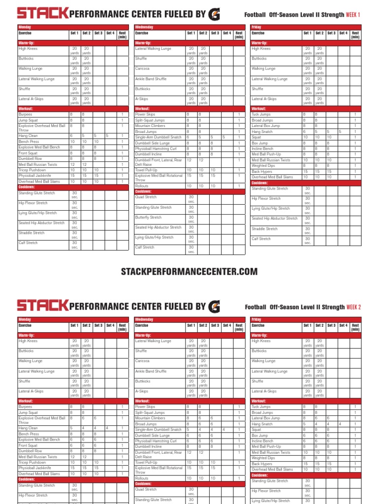 Stacked Pdfs Football | PDF | Physical Fitness | Weight Training