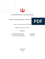 TF - Tecnología de Materiales y Manufactura - W71a - Grupo 8