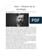 Max Weber, Reforma Protestante y Capitalismo