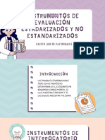 Instrumentos de evaluación estandarizados y no estandarizados 2024-2025