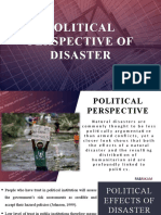 Political Perspective of Disaster