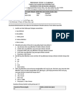 Soal Uas Farmakokinetika Teori - Mahasiswa