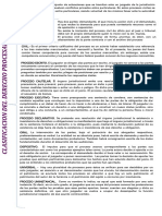 clasificacion del derecho procesal