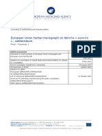 European Union Herbal Monograph Mentha X Piperita L Aetheroleum Revision 1 en