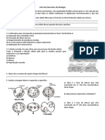 Lista de Exercícios de Biologia