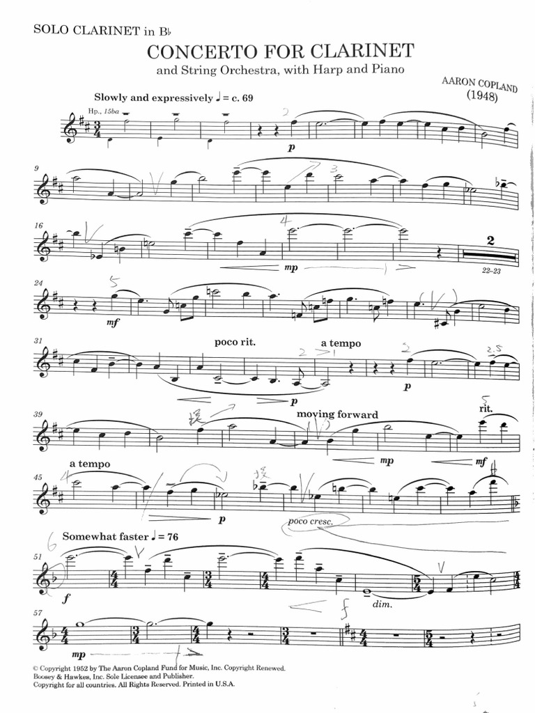 Copland Concerto PDF