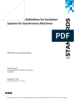 421.1-2021 - IEEE Standard Definitions For Excitation Systems For Synchronous Machines