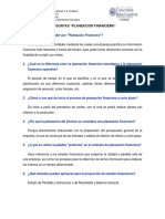 Preguntas Planeación Financiera Finanzas II