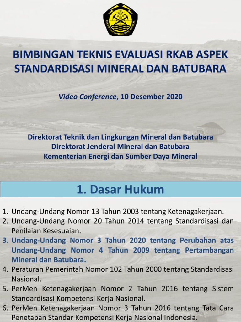 RKAB - Aspek Standardisasi | PDF