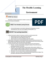 FIELD STUDY 1 E1 The Flexible Learning Environment
