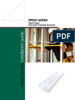 Rondo Steel Stud Drywall Framing Systems Installation Guide