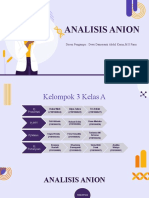 Kimia Analisis - Analisis Anion - 3a