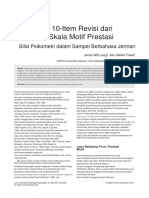 Skala Motif Prestasi Versi 10-Item Revisi Dari: Sifat Psikometri Dalam Sampel Berbahasa Jerman