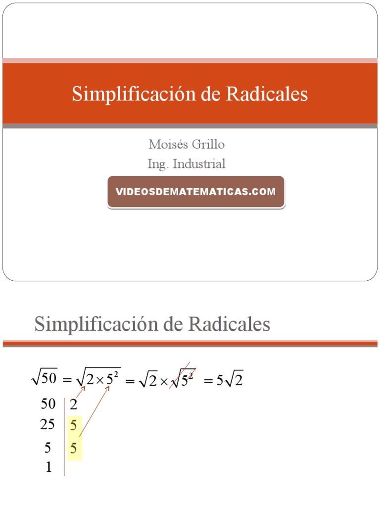 Simplificacion De Radicales Descargar Gratis Pdf Ajedrez
