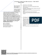 589 - Reading Comprehension Passage 19 MCQ Test With Answers Two Great Traditions