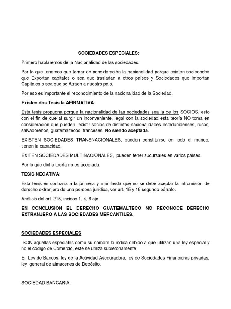 Sociedades Especiales y Seguros en Guatemala | PDF | Seguro | Reaseguro