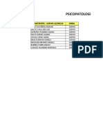 Listado de Alumnos Psicopatología Práctica