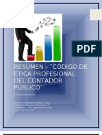 Codigo de Etica Profesional de Cpa Resumen