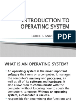 Introduction to Operating Systems