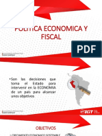 Política económica y fiscal