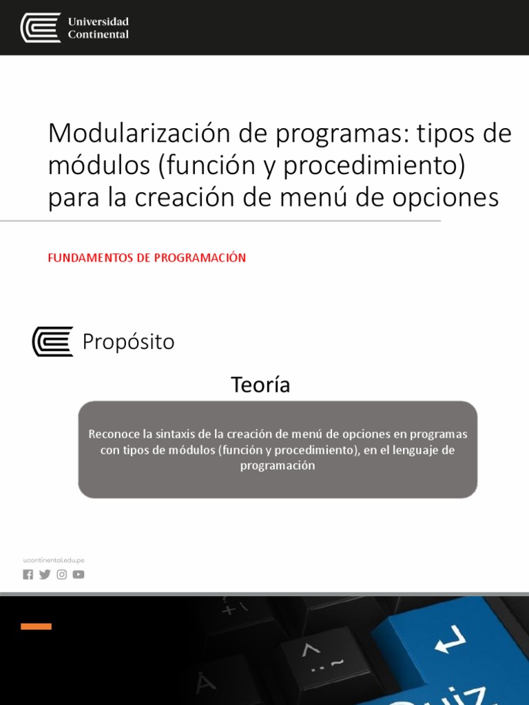 Módulos de menú de opciones: Tipos de módulos funcionales y ...