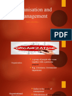 Organisation and Management