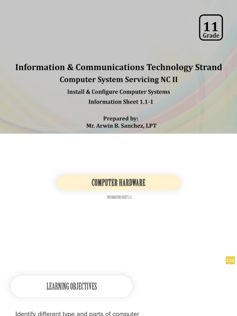 1.1 1 Computer Hardware | PDF | Computer Monitor | Usb