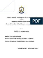 Acción en la educación: intervención escolar