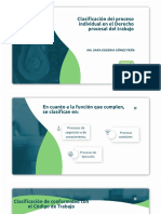 Clasificacion Del Proceso Individual en El Derecho Procesal Del Trabajo