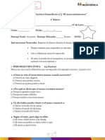 2°básico Evaluación Lectura Domiciliaria El Mono Imitamonos.