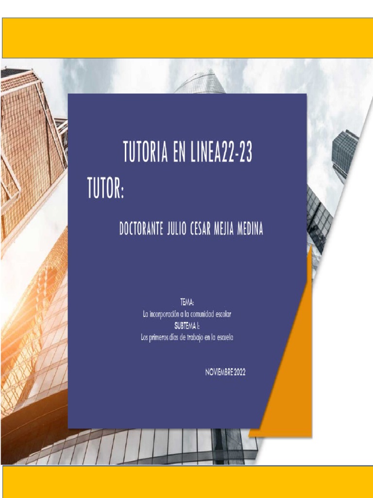 Portada Tutoria | PDF
