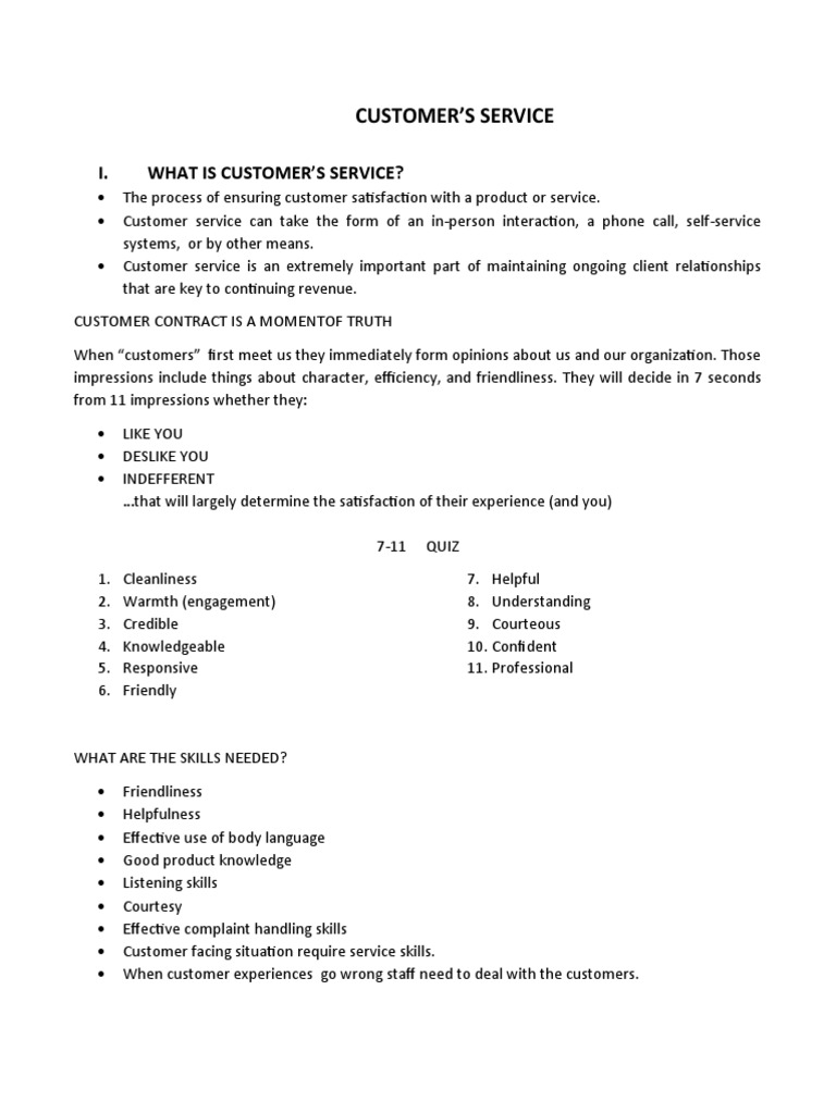 Customer Service PDF Etiquette Customer
