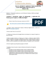 Actividad 3. Instalación, Registro de Información y Exploración Del Sistema para La Captura y Calificación Digital