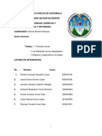 Previsión Social, Habitación de Los Trabajadores, Higiene y Seguridad en El Trabajo