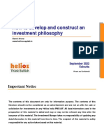 How To Develop and Construct An Investment Philosophy