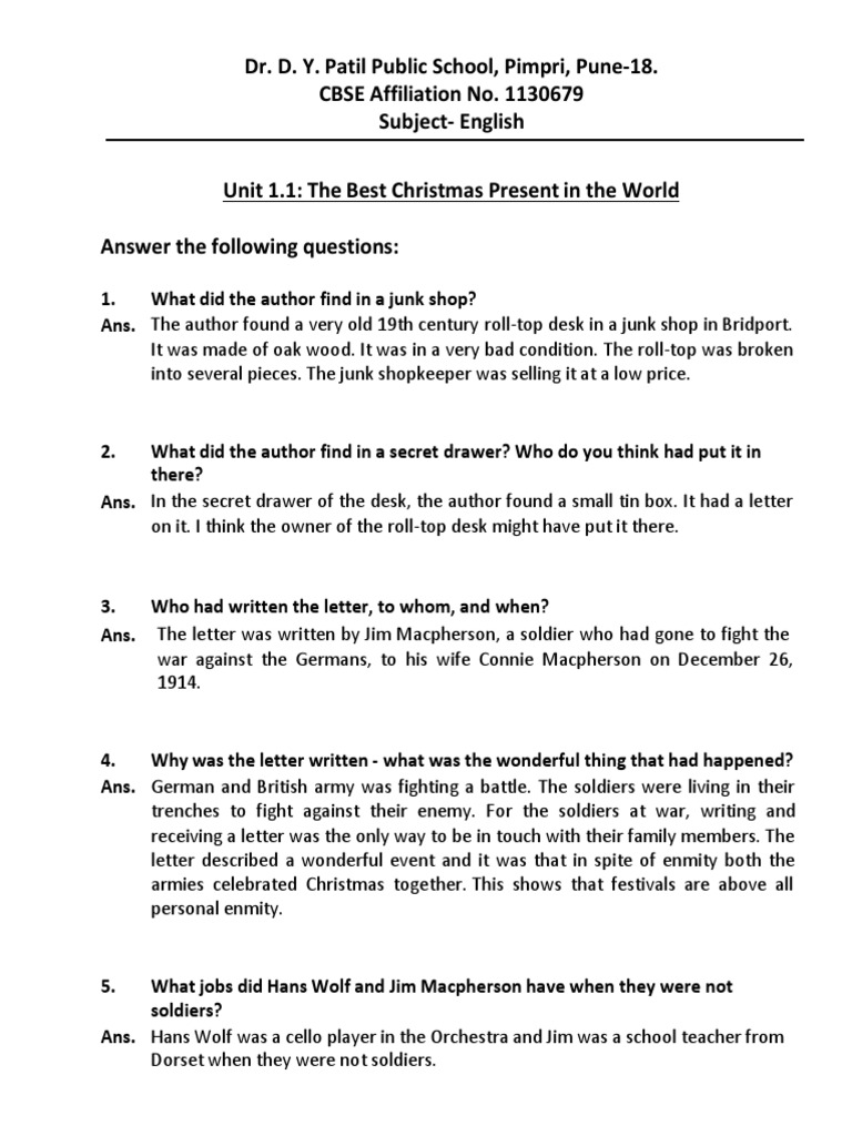 1 1 the best christmas present in the world pdf christmas