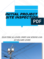 Initial Project Site Inspection and Execution Plan (March 19, 2022)