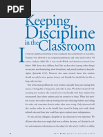 Keeping Discipline in The Classroom