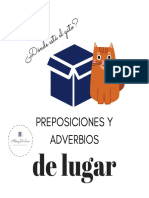 Proposiciones de Lugar Con El Gato