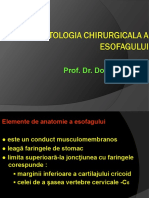 Patologia Chir. a Esofagului